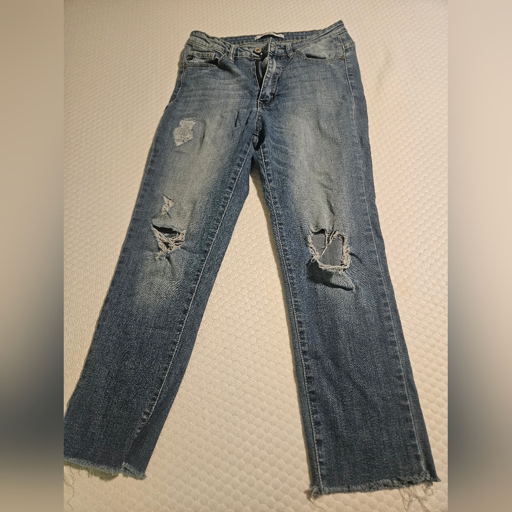 Distressed Kancan Blue Women's Jeans